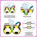 24 PCS Science Party Paper Eyeglasses, Science Party Favors Decorations Supplies, Science Birthday Party Decorations Gifts Photo Booth Props for Kids Boys Girls