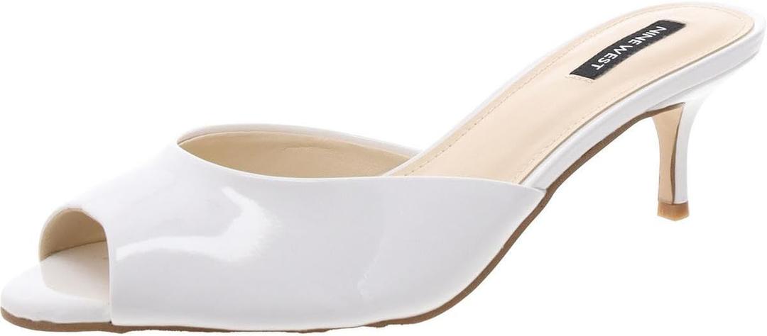 Nine West Women's Luvlie (9, White Patent 140)