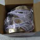 Tuanse 2 Pcs Polished Metal Desktop Lamp Base E26 E27 Screw Light Bulb Holder Sockets Night Light Base Lamp Replacement for Holding Bulb 6 Feet Cord on Off Switch Plug(Gold)