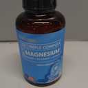 BioEmblem Triple Magnesium Complex | 300mg of Magnesium Glycinate, Malate, & Citrate for Muscles, Nerves, & Energy | High Absorption | Vegan, Non-GMO (180 Capsules) EXP 02/2029