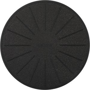 Lazy K Induction Cooktop Mat - Silicone Fiberglass Scratch Protector - for Magnetic Stove - Non Slip Pads to Prevent Pots from Sliding During Cooking_ Black (7.8inches)