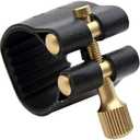 Jiayouy Professional Tenor Sax Saxophone Mouthpiece Leather Ligature Fastener Black