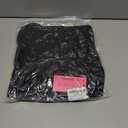 HYPERFIRE Women's Elegant Long Sleeve Scoop Neck Puff Bubble Mini Cocktail Dress Party Club (Black, L)