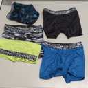 Hanes Boys' Big Performance Tween Boxer Brief Pack, XTemp Mesh Underwear, Assorted, Black/Blue/Green/Grey  6 Pack, Small