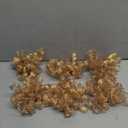 AIMUDI Metallic Champagne Curly Bows for Gift Wrapping 5'' Christmas Gift Bows Self Adhesive Champagne Bows for Presents, Treat Bags, Bottles Party Holiday Wedding Christmas Decoration - 6 Counts