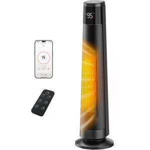 FLANUR PTC Ceramic Space Heaters for Indoor Use, 1500W WiFi Electric Heater