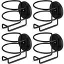 Treela 4 Pcs Magnetic Cup Holder Heavy Duty Portable Cup Holder Magnetic Drink Accessories for Treadmill Tractor Mower Truck Bus Refrigerator on Metal Surface