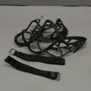 Sfee Ice Cleats for Walking on Ice Snow Grips Crampons Traction for Shoes/Boots, Anti-Slip Portable Flexible Footwear for Walking Climbing Hiking Fishing Outdoor Running with 2 Adjustable Straps (Large, Black)