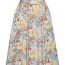 GRACE KARIN 2025 Women's Summer Floral Print Dress Sleeveless Casual Flowy Sundress A Line Ruffle Wedding Guest Outfit, S