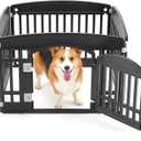 NEWBULIG 24 Inch 4 Panels Dog Playpen, Plastic Pet Play Pen Fence
