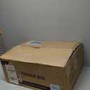 Roqao 3 PACK Stackable Storage Bins, Closet Organizers with 3 Lids, Wheels, Drawers, Foldable Collapsible Box for Clothes and Camping Out Doors Bins, Oranges, 83 Liters