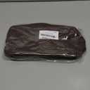 Small Makeup Pouch for Purse, Suede Travel Toiletry Storage Pouch Cute Preppy Cosmetic Bag for Women Girls, Waterproof Makeup Organizer Skincare Bag Purse with Zipper (Small-Coffee)