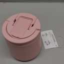 20oz Insulated Vacuum Food Jar with Buckle Lid,Soup Thermo for Hot Food Kids,Wide Mouth Leakproof Stainless Steel Lunch Container with Spoon-Pink