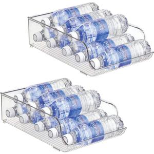 Tayuoo Water Bottle Soda Drink for Fridge,Refrigerator Pantry Clear Box Organizer Storge (2 PACK)