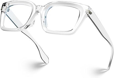 VISOONE Chunky Square Blue Light Blocking Glasses with Anti Computer Glare for Working Women Men MONTANA (Coco Tortoise)