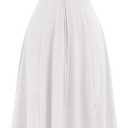 Women's Floral Corset Dress Formal Cocktail Dresses Going Out Casual Sundress Split Thigh Spaghetti Strap Vintage Dress (White), Large