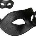 Wildarms Couple Masquerade Masks - Feather Women & Venetian Men Masks for Halloween Party, Mardi Gras Cosplay