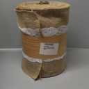 Burlap Lace Table Runner (Pack of 1) – 12”x 30” - No-Fray Finished Edge Natural Table Runner – No Odor, Eco-Friendly Burlap Runner - Perfect for Christmas, Wedding, Thanksgiving