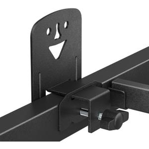 Non Slip Mattress Gaskets for Metal Bed Frame, Cute Anti-Slip Holder in Place Gripper, Mattress Slide Stopper, Sturdy Adjustable Anti-Slip Baffle, Easy to Install, 6 PCS, Black