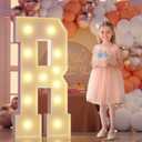 Marquee Light Up Letter R: Large 4FT Marquee Letters for Party Decoration, Alphabet Sign for Birthday Marry Me Wedding Engagement Graduation Decor, Assembly Needed