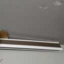 LazBlinds No Drill Bamboo Roman Shades, 30" W x 64" H, Malay Umber