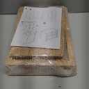 Bamboo Bread Box for Kitchen Countertop, Double Layer Kitchen Counter Organizers and Storage for Fruits, Tea, Spices, Coffee, Vintage Bread Bin Container with Cutting Board, Natural