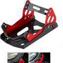 BAOUFF Motorcycle Wheel Chock,Special for Transportation Portable Adjustable 1800 lbs Capacity Front Tire Stand for 8"-21" Wheel Universal for Most Crusier Sports Dirt Bikes Trailer Truck-Red