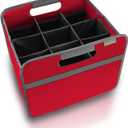 meori 9-Bottle Wine Carrier | Hibiscus Red Solid (B100341)