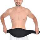 WansMed Ostomy Bag Covers for Men and Women | Ostomy Belt for Sports and Daily Life | Leak-Proof and Odor-Masking Solution, Black(M)