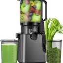 Juicer Machines with 5.8" Large Feed Chute, Cold Press Juicer for Whole Vegetables and Fruits 400W, Slow Masticating juicer Easy to Clean Juice Extractor Machine High Juice Yield (Titanium Gray)