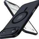 Magnetic Shockproof for iPhone 17 Air Case,[Camera Protection][Compatible with Magsafe][Non-Slip][Mil-Grade Protection] Slim Anti-Yellowing Translucent Matte Phone Case for iPhone 17 Air,Black