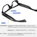 Camera Glasses Video Glasses HD Smart Glasses Recording Outdoor Sport Glasses with Camera Wearable Eyeglass Built-in 32G Memory Card only Open on Computer