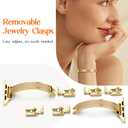 Mosonio Slim Designer Bracelet Bands for Apple Watch Women, Elegant Thin Dressy Metal Band with Embedded Silicone Accents Compatible with Apple Watch Ultra / Series 11 10 9 8 7 6 5 4 SE 3 2 1, Easy-Adjust Link Fancy Strap for iWatch 49mm 46mm 45mm 44mm 42mm 41mm 40mm 38mm (Sizes vary by model)