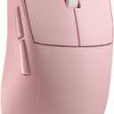 Redragon M916 PRO 3-Mode Wireless Gaming Mouse, 49G Ultra-Light 26K DPI Mouse w/Ergonomic Natural Grip Build, Full Programmable Buttons, Software Supports DIY Keybinds & DPI (1K Hz, Pink)