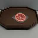 Sofa Arm Clip Table, Armrest Tray Table, Drinks/Remote Control/Snacks Holder  (Platic, Brown)