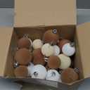 Sotiff 24 Pcs Christmas Velvet Ornaments Balls 2.4 Inch Velvet Balls for Christmas Tree Ornaments Ball for Family Holiday Wedding Party Xmas Tree Hanging Decoration Multicolor