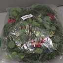 6.5FT Christmas Garland with Star Lights, Prelit Christmas Decorations, Lighted Garland with Battery Operated, Denser Realistic Eucalyptus Greenery Home Decor for Mantle Fireplace Table Indoor Outdoor