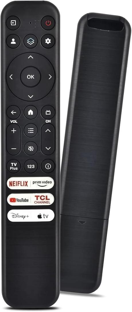 Replacement for TCL Google TV Remote Control,RC813 Compatible with TCL QM8/QM7/Q7/Q6/Q5/S5/S4/S3 4K UHD HDR LED QLED QD-Mini LED Full-HD Smart TVs