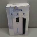 Dehumidifier, Dehumidifiers for Home, 98 OZ Water Tank, (1000 sq.ft) Quiet Dehumidifier for Basement Bathroom Bedroom with Humidity Display, Auto Shut Off, Relaxing 7 Color Ambient Light, Creamwhite