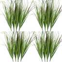 VANTREE 16PCS Artificial Plants, Wheat Grass Greenery Stems, Fake Tall Grass for Home Decor, Indoor Outdoor Decor, 18.9 Inches