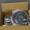 Ganiza Food Processor, 2-Speed Food Chopper Meat Grinder with 8 Cup Stainless Steel & 8 Cup Glass Bowls, Upgraded Button & Smart Overheat Protection Light - Includes Clean Brush, 2 Sets of Blades (Silver)