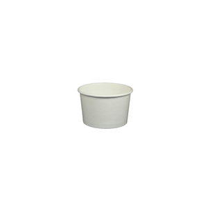 Coppetta 3-Ounce Dessert Cups, 200 Disposable Ice Cream Cups - Lids Sold Separately, Heavy-Duty, White Paper Frozen Yogurt Bowls, For Hot And Cold Foods, Perfect For Gelato Or Mousse - Restaurantware