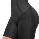 SHAPELLX Shapewear for Women Tummy Control Shorts Seamless High Waisted Body Shaper Fajas Colombianas Butt Lifting (Medium, A0-black)