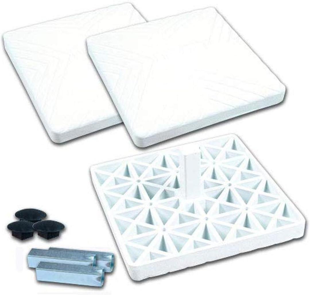 Champro Pro Style Impact Base Set of 3 Ground Anchored Bases for Baseball and Softball, White, 15" x 3"