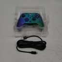 PDP Gaming REMATCH Enhanced Wired Gaming Controller: Licensed Xbox Series X|S Gamepad, Xbox One, PC, Mappable Back Buttons, Customizable Triggers, Audio Control, Companion App: Glitch Green/Blue