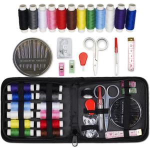 ARTIKA Travel Sewing Kit, 59-Piece Portable Kit for Travel, Includes Scissors, Thread, Tape Measure - Sewing Accessories and Supplies