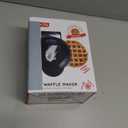 Dash Mini Waffle Maker- Compact Electric Iron for Creative Homemade Treats - PTFE nonstick surface - Easy-to-Clean - Perfect for Kids & Families - Black