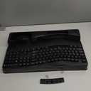 Wireless Keyboard and Mouse Combo, 2.4G Full Size Wave Keys Ergonomic Keyboard with Wrist Rest and 3-Level DPI Adjustable Wireless Ergonomic Mouse for Windows, Mac OS Desktop/Laptop/PC(Black)