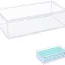 Empty Acrylic Mahjong Case only for 1.2"0.9"0.5" (30mm22mm12mm) American Mahjong Tiles, Transparent Display Box for 160 Tiles Only (Case Only)