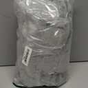 MEGO Fluffy Faux Rabbit Fur Body Pillow Cover, Cozy Plush Fuzzy Wide Striped 20x54 Body Pillowcase with Zipper, Home Decorative Shaggy Furry Ribbed Bedroom Long Pillow Cover Bed Couch Sofa, Light Grey